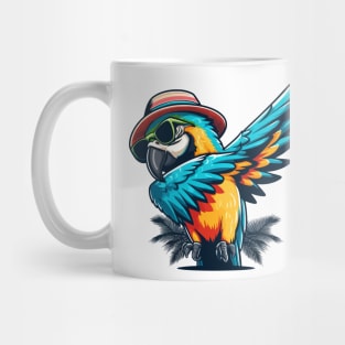 dabbing parrot tropical bird lover Mug